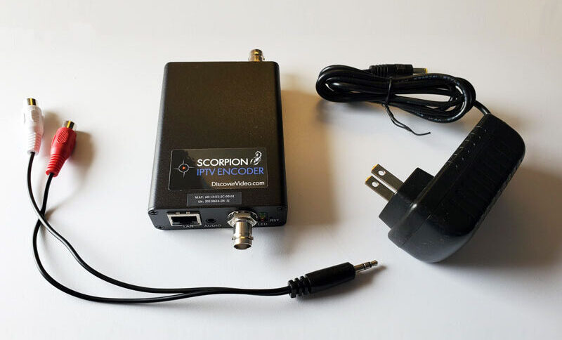 Scorpion Live IPTV HD Streaming Encoder Appliances from DiscoverVideo with SDI or HDMI